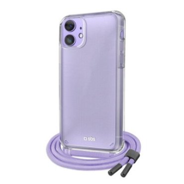 Transparent cover with coloured neck strap for iPhone 12/12 Pro