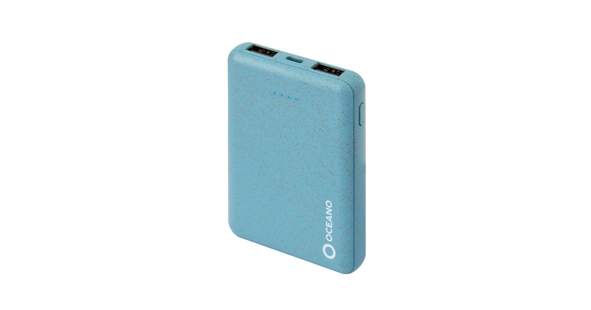 5,000 mAh eco-friendly power bank with fast charging