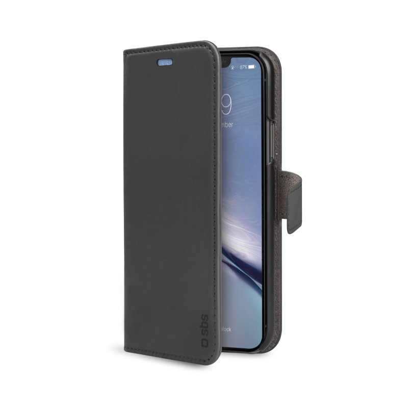 Book wallet case with stand function for iPhone XR SBS