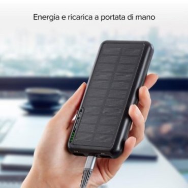 10,000 mAh Solar Power Bank