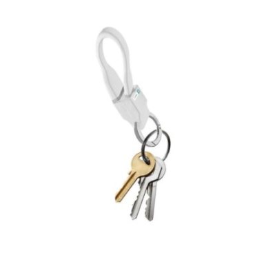 Power and data cable USB - Lightning with key chain