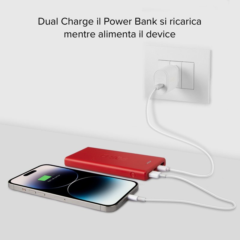 Fast charge powerbank: 10,000 mAh, 2 USBs