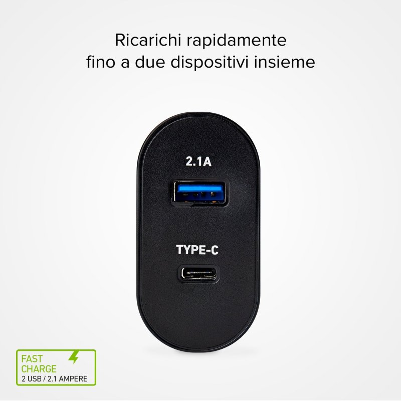 Fast-charging USB - Type-C travel charger