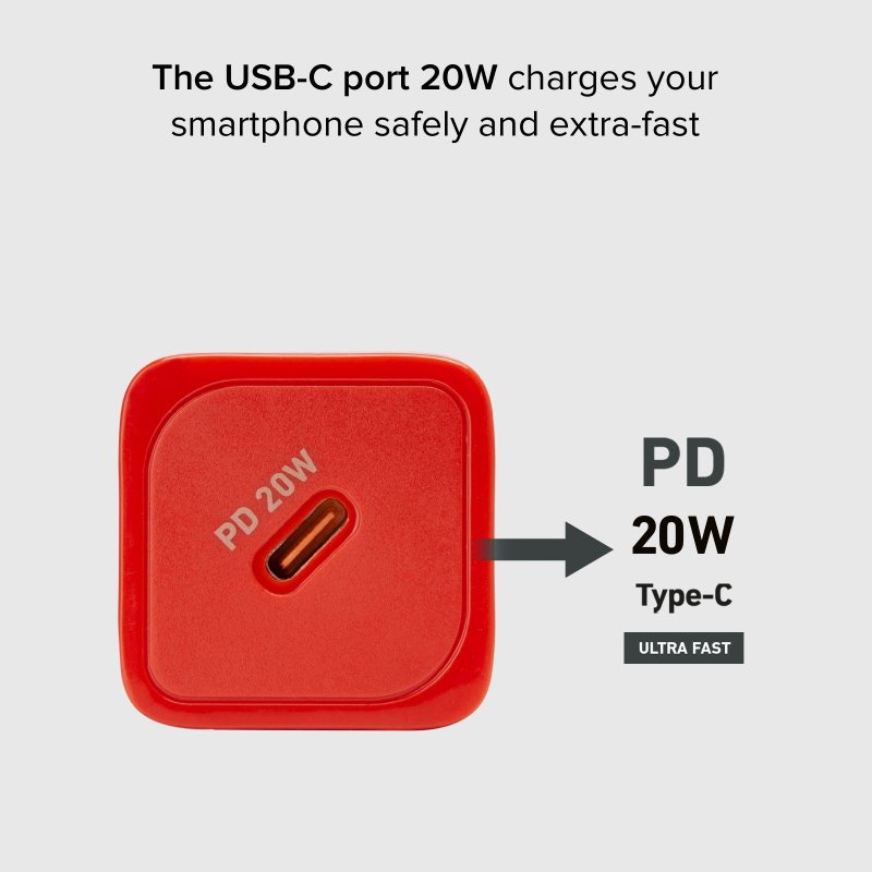 20W GaN Battery Charger - Ultra-fast charge with Power Delivery