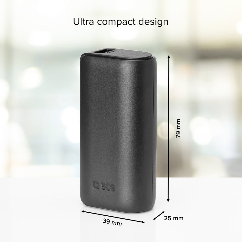 Ultra-compact 5,000 mAh power bank