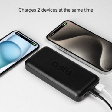 20000 mAh multi-port power bank with 20W Power Delivery technology