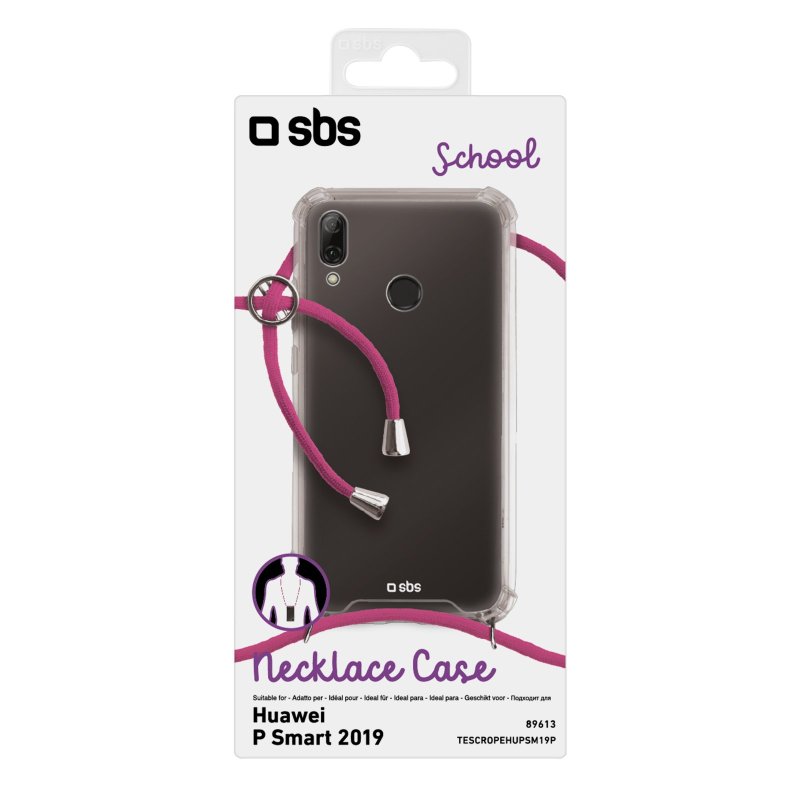 School cover with neck strap for Huawei P Smart 2019