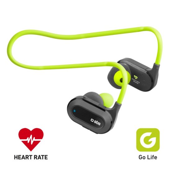 Running headphones with heart rate monitor