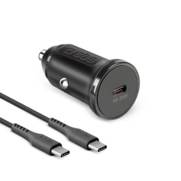 Kit caricatore auto PD 25 Watt + cavo USB-C USB-C