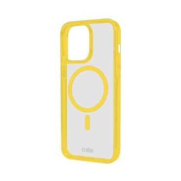 Cover per iPhone 15 Pro con bordi colorati compatibile con ricarica MagSafe