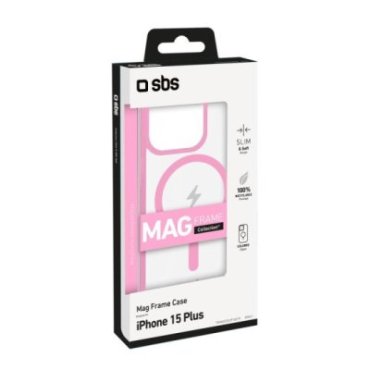 Cover for iPhone 15 Pro Max with coloured edges compatible with MagSafe charging