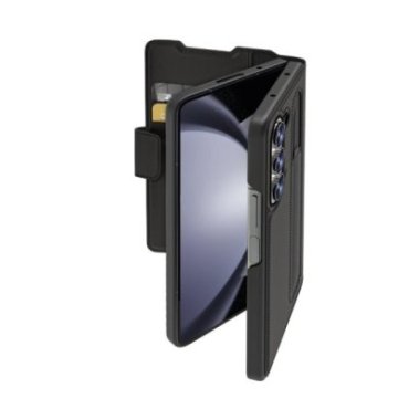 Étui portefeuille avec fermeture magnétique, 2 porte-cartes et 1 porte-stylo pour Samsung Z Fold 6