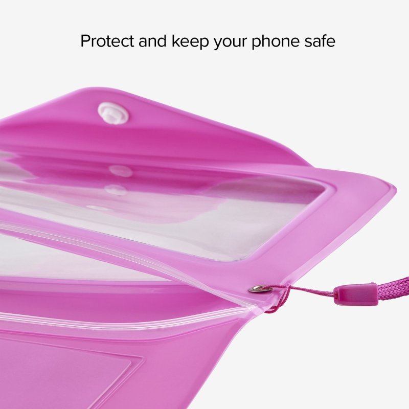 Splash-resistant transparent universal case