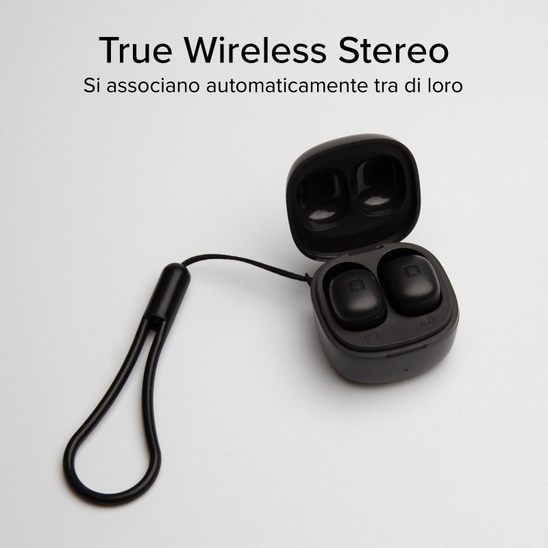 Mini TWS earphones with 200 mAh charging case