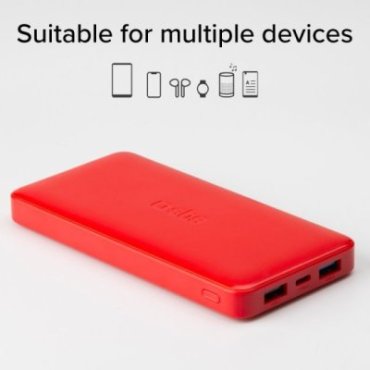 Fast charge powerbank: 10,000 mAh, 2 USBs