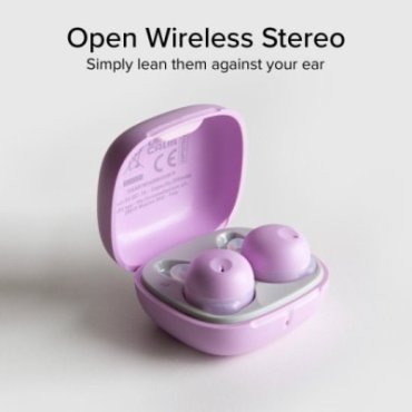 OWS earphones with ear hooks and charging case