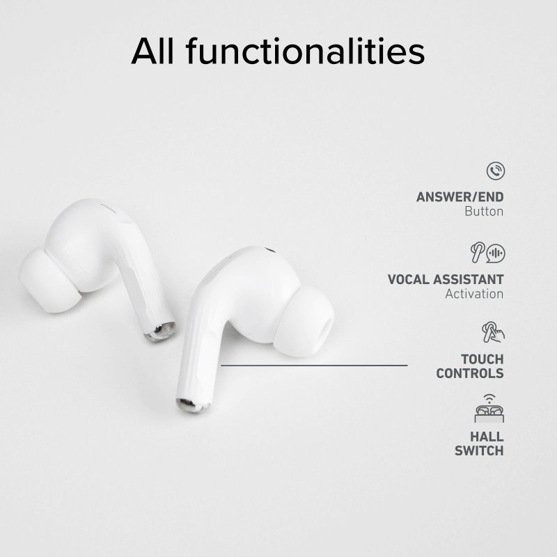 TWS compatible earphones with wireless charging