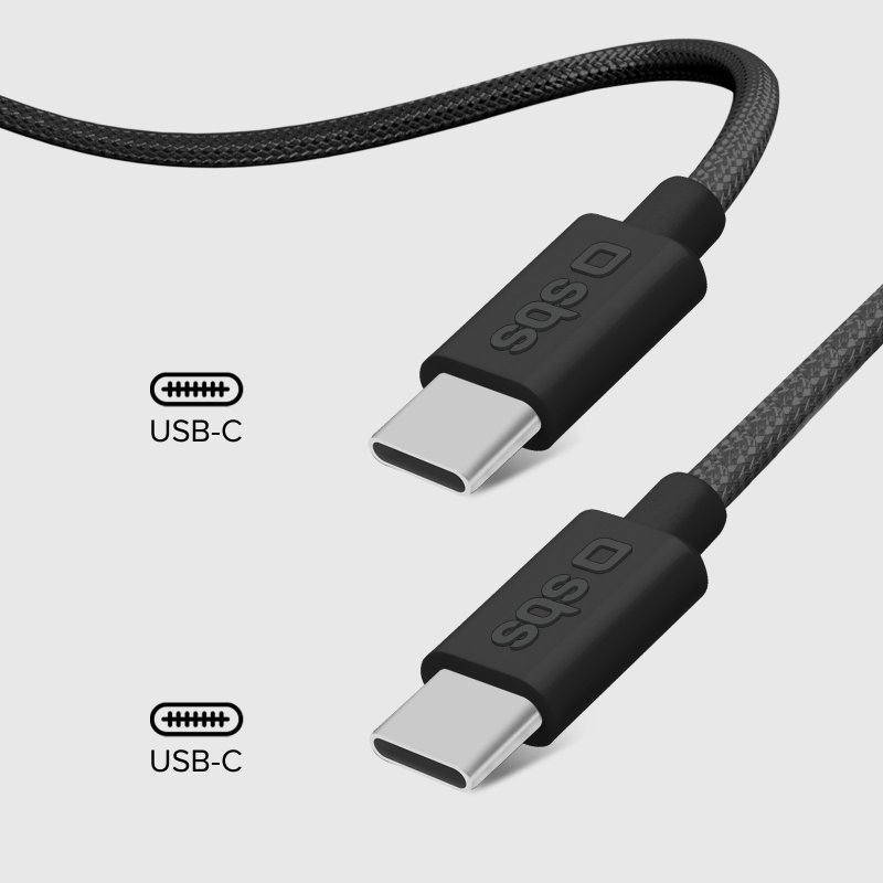 USB-C 3.2 compatible 100W Power Delivery charging and data cable