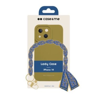 iPhone 14 cover with wrist chain and foulard