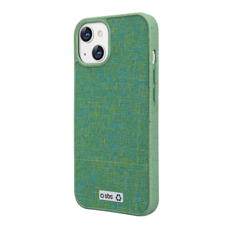 Rigid colourful cover in recycled plastic R-PET for iPhone 13 Mini