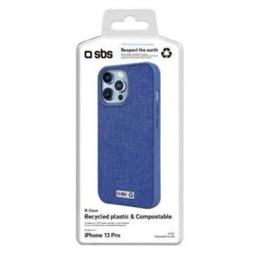 Rigid colourful cover in recycled plastic R-PET for iPhone 13 Pro