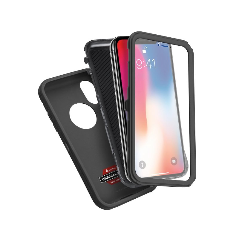 Unbreakable cover with belt clip for iPhone XS/X