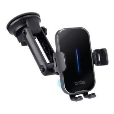 Windscreen and dashboard car mount with 15W wireless charging