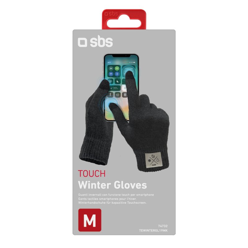 Winter touch-screen gloves size M