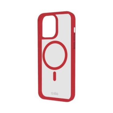 Cover for iPhone 15 Pro with coloured edges compatible with MagSafe charging