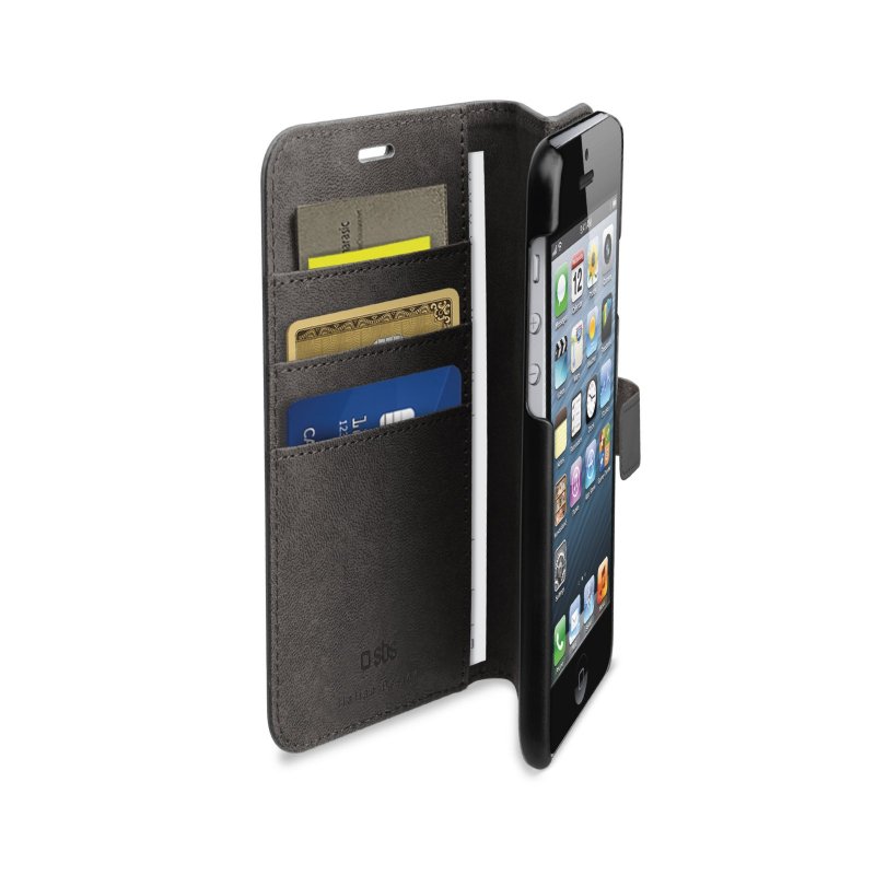 Book wallet case with stand function for iPhone iPhone SE 5S 5