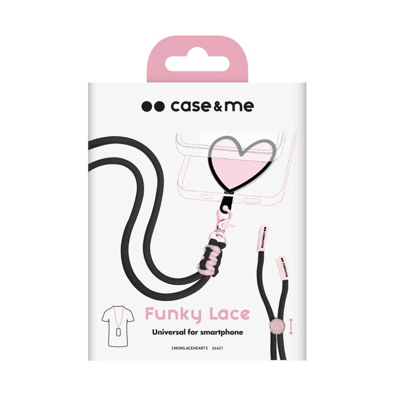 Heart-shaped universal neck strap for smartphones