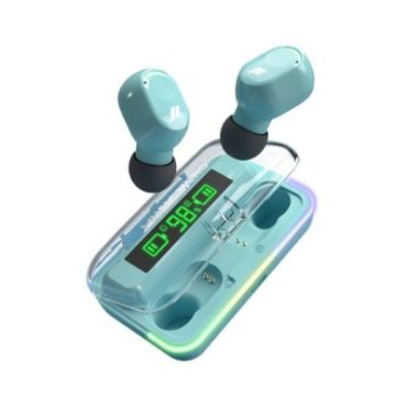 TWS earphones with charging case and LCD screen