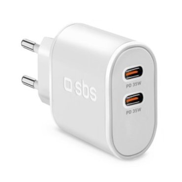 Cargador de pared Power Delivery 35 W con dos salidas USB-C