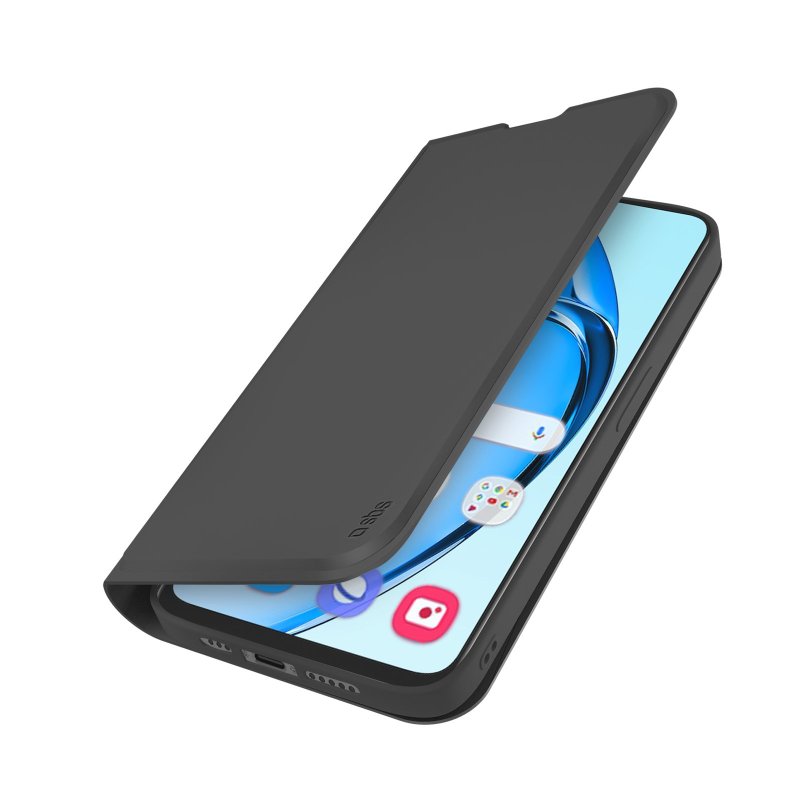 Book-style case with stand support and soft touch surface for Oppo A60