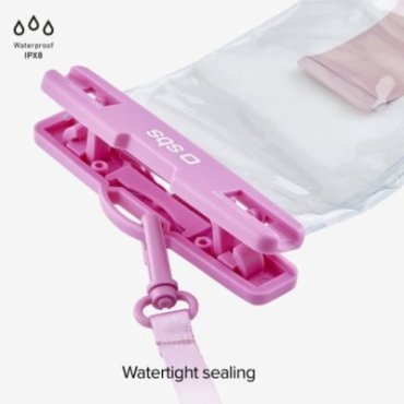 Waterproof case with selfie grip, universal size for smartphones up to 6.8\"