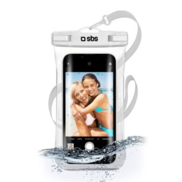 Waterproof case with selfie grip, universal size for smartphones up to 6.8\"