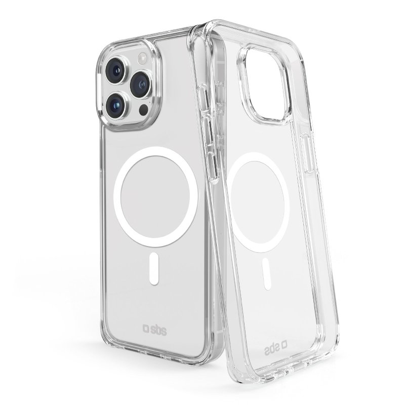 Rigid transparent case compatible with MagSafe charging for iPhone 16 Pro Max