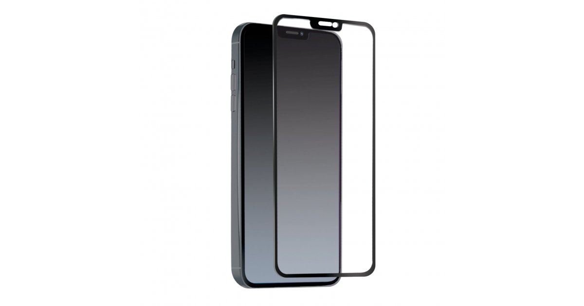 Protecteur d'Écran iPhone 12 Mini en Verre Trempé Full Cover - Bord Noir