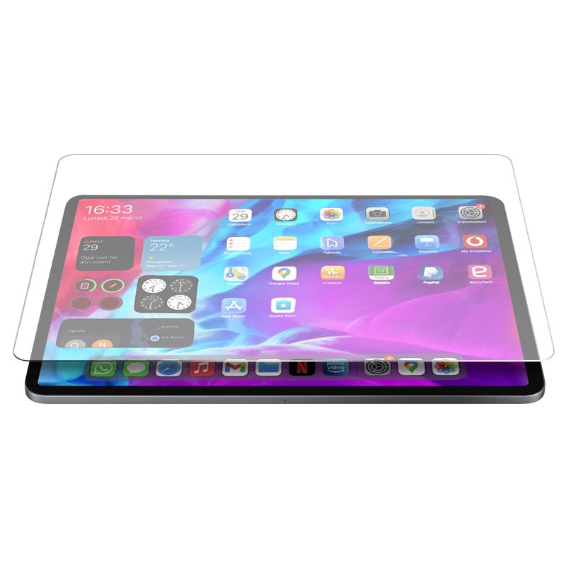 2 Pack avec Verre Trempé iPad Air 4 2020(10.9 Pouces) et iPad Pro 11 Pouces  (2020/2018), Film Protection écran iPad Air 4 2020 et iPad 11, Cadre  d'Installation Offert