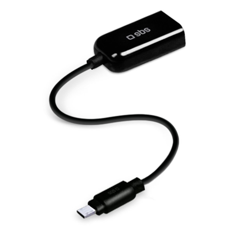 Câble USB-A Femelle vers Micro-USB Mâle OTG avec entrée