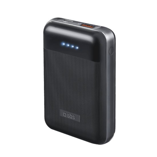 Batterie Externe (10000 mAh) charge rapide 20W PD + QC 3.0 Power Bank Usams  US-CD192 Noir