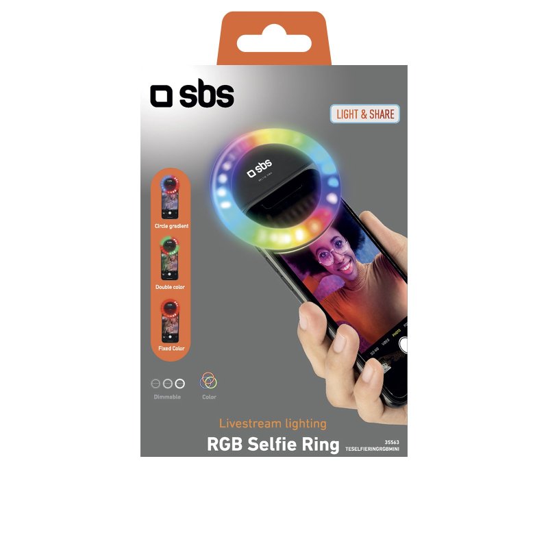 Selfie Ring Light Support De Téléphone Multicolore Pour Diffusion