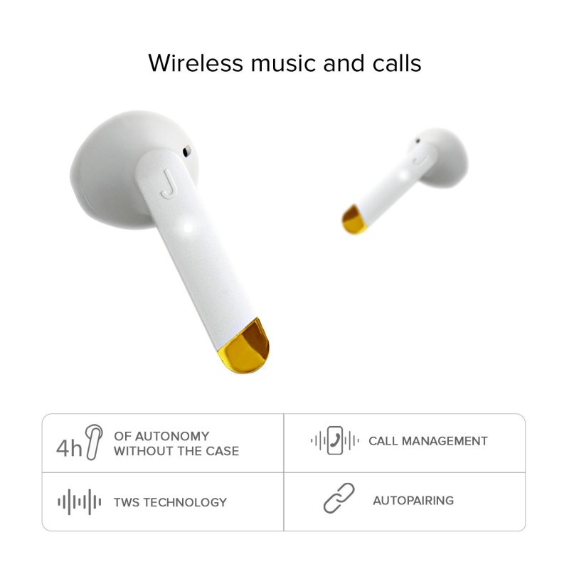 Wireless earbuds with charging case