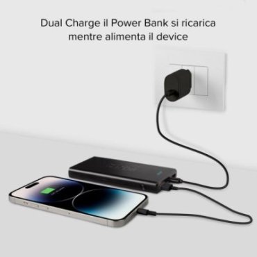 Fast charge powerbank: 10,000 mAh, 2 USBs