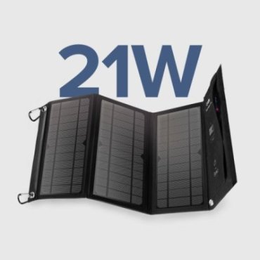 21-watt solar-powered portable battery charger