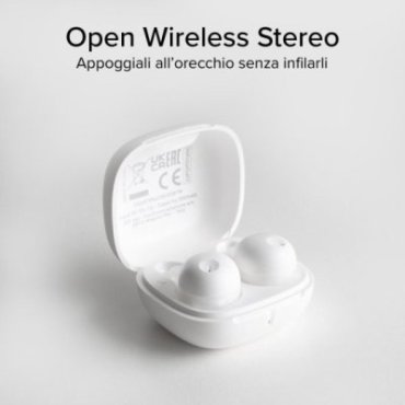 OWS earphones with ear hooks and charging case