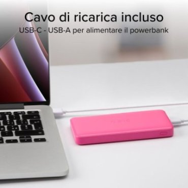 Fast charge powerbank: 10,000 mAh, 2 USBs