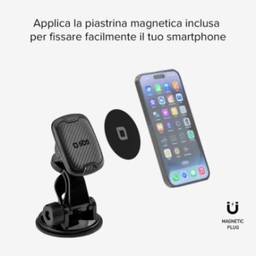 Multi-surface magnetic car smartphone holder