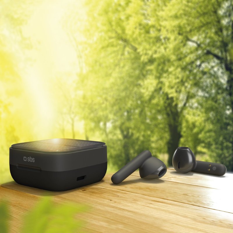 Solar Twin Kobo – TWS earphones with base for standard and solar charging