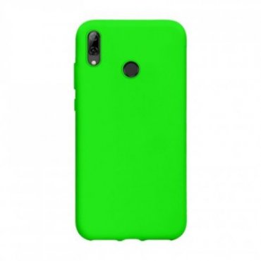 Para Huawei P Smart Z Lily Funda de cuero en relieve para teléfono (verde)